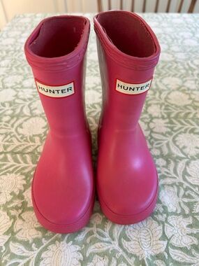 Hunter Kids Hot Pink Waterproof Rain Boots